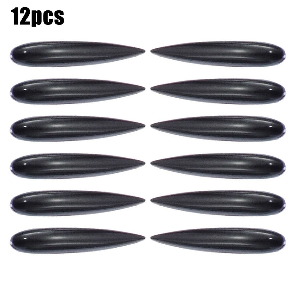 Thumbnail: 12x Protector Anti-Scratch Door Edge Guard Trim Strip Bumper Protection Black Wh