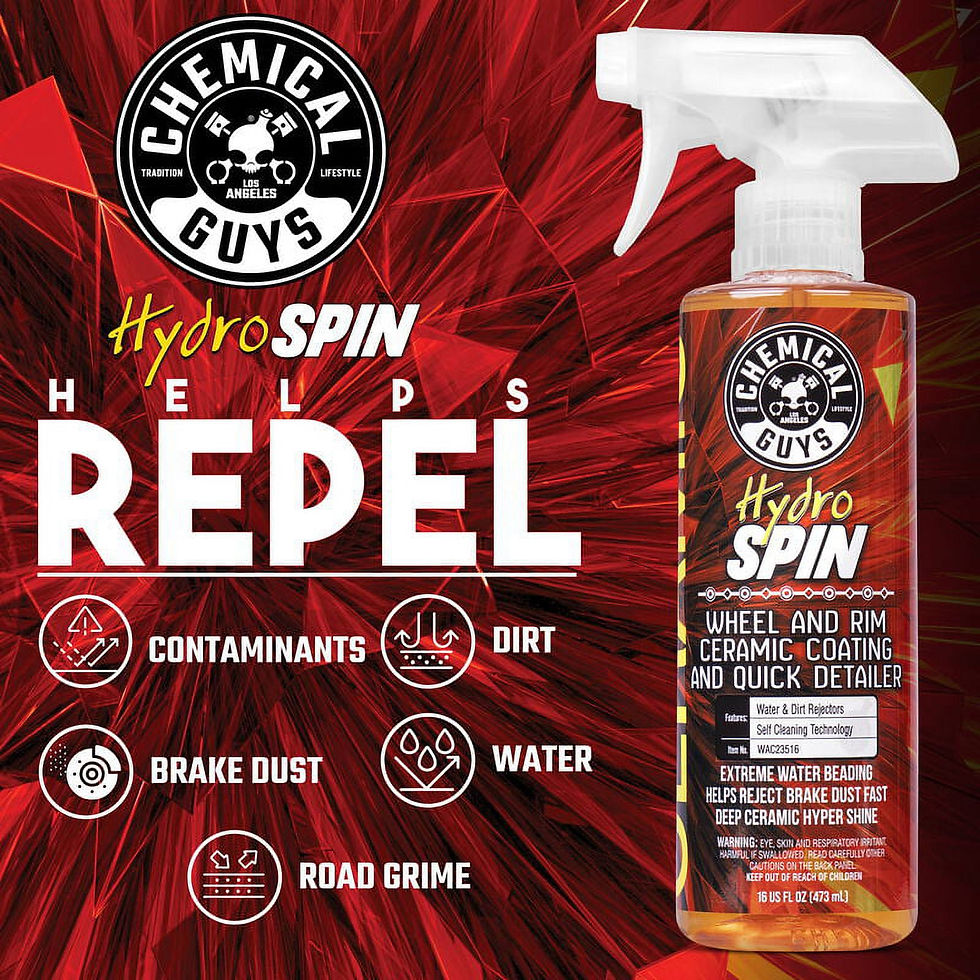 Thumbnail: Chemical Guys HydroSpin Wheel & Rim Ceramic Coating and Quick Detailer (16 ..