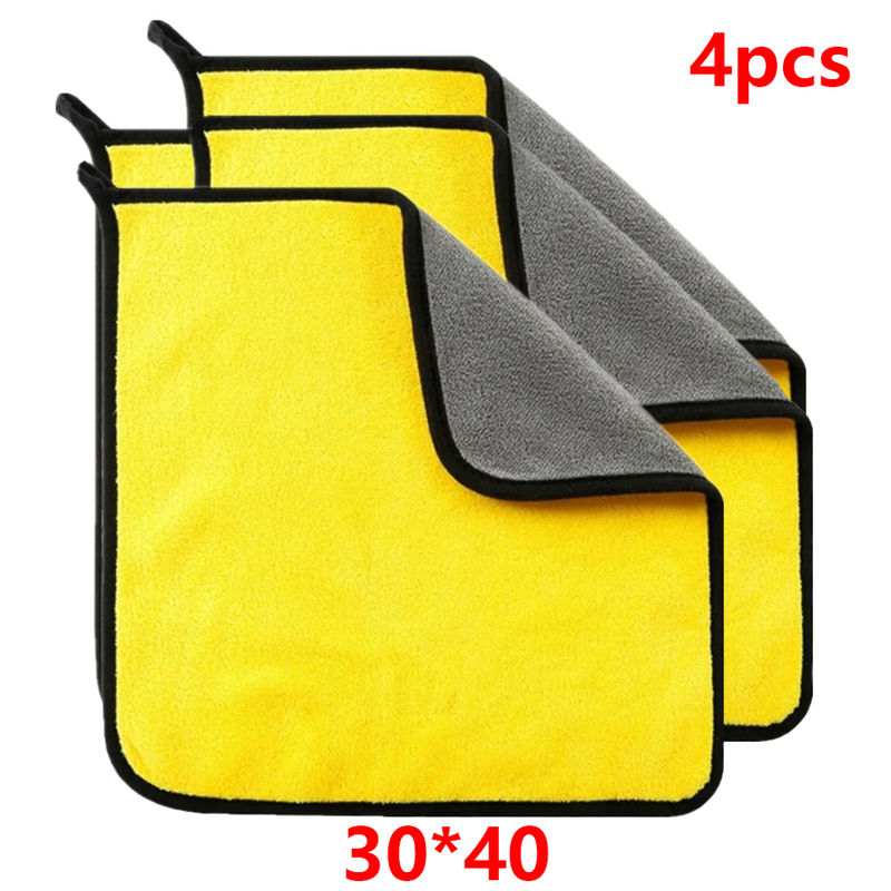 Thumbnail: 2Pcs Microfiber Towel Car Microfiber Cloth Wash Towel Microfiber Cleaning Cloth