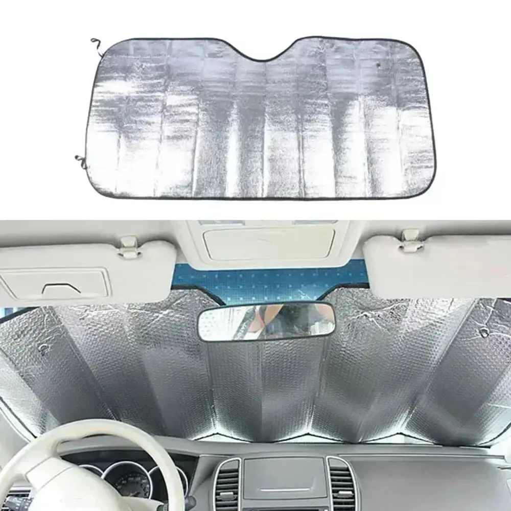New Car Sunshade Sun Visor Silver Color Foldable Car Windshield Visor Cover Fron