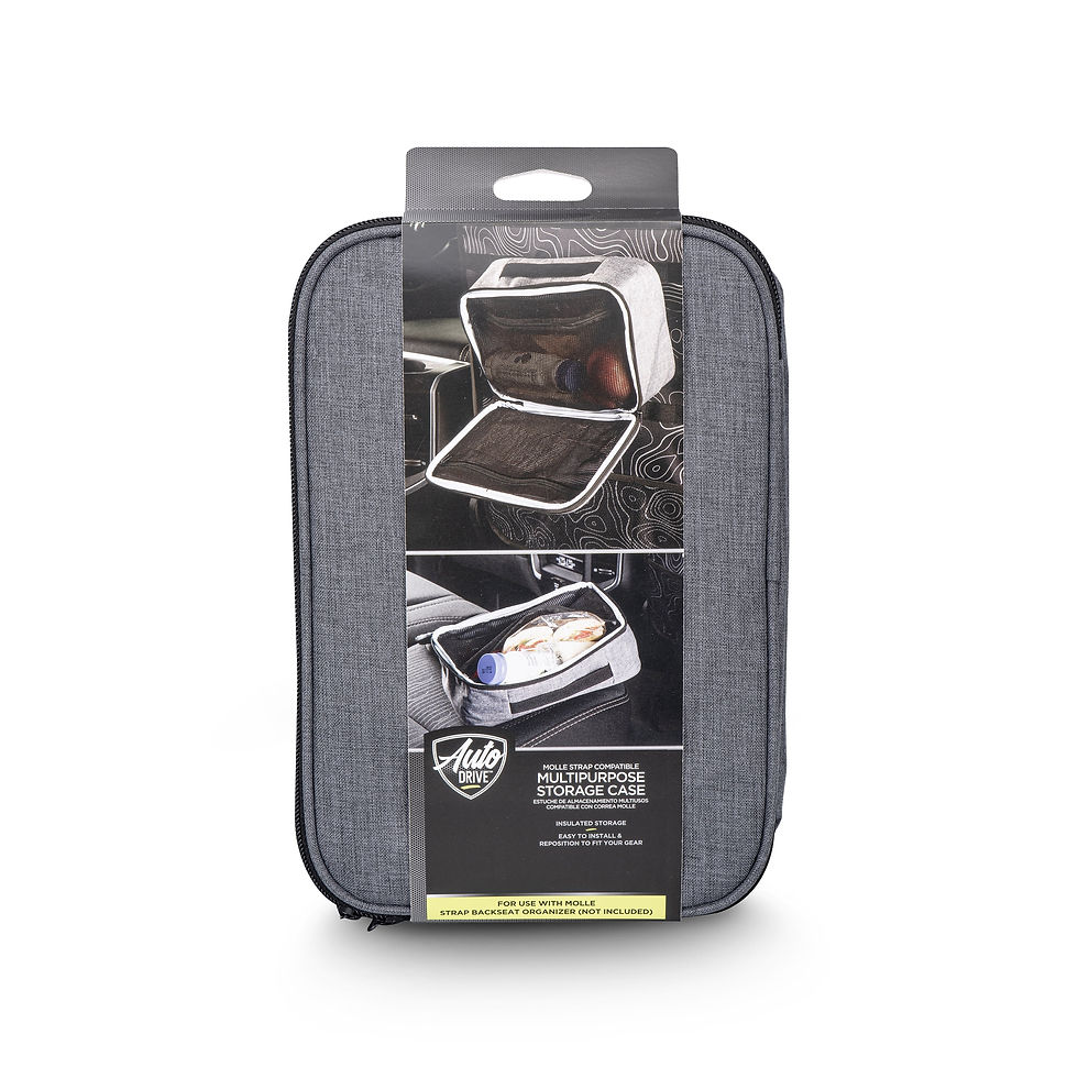 Thumbnail: Auto Drive MOLLE Strap Compatible Multipurpose Insulated Storage Case - Uni..