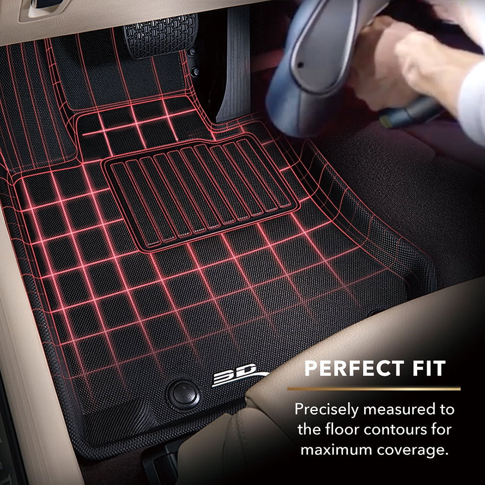 Thumbnail: 3D MAXpider KAGU Floor Mat (BLACK) compatible with DODGE CHALLENGER 2008-20..