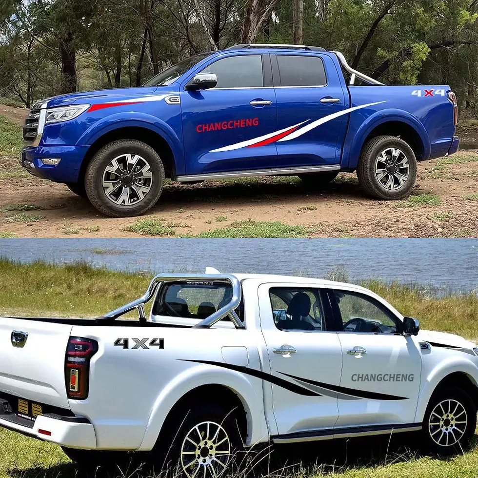 Thumbnail: For GWM Poer Pao Pickup Body Side Stickers Truck 4x4 Graphics Vinyl Film Letters