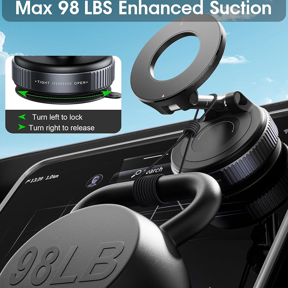 Thumbnail: Folding Strong Magnet Magnetic Phone Holder 360° Rotation Desk Car Vacuum Suctio