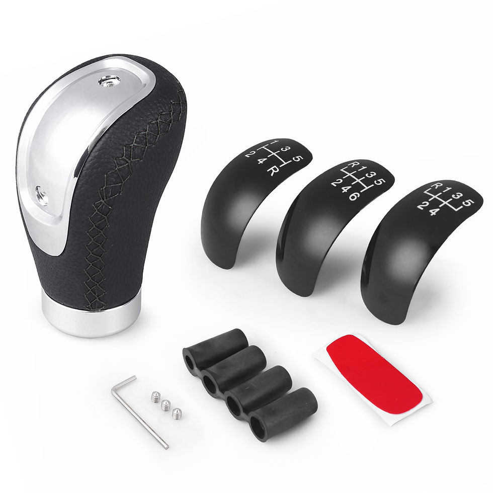 Thumbnail: 5/6 Speed Universal R PU Leather Gear Shift Knob Manual Car Gear Stick Head Shif