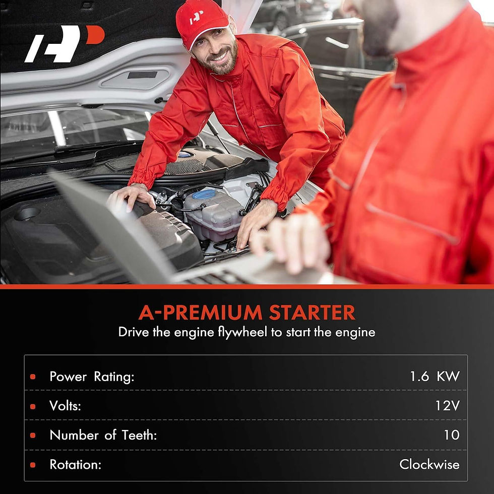 Thumbnail: A-Premium Starter Motor Compatible with 2003 2004 2005 2006 2007 2008 Toyot..