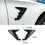 Thumbnail: 2pcs Universal Car Air Flow Fender Hood Intake Vent Cover Trim Carbon Fiber Side