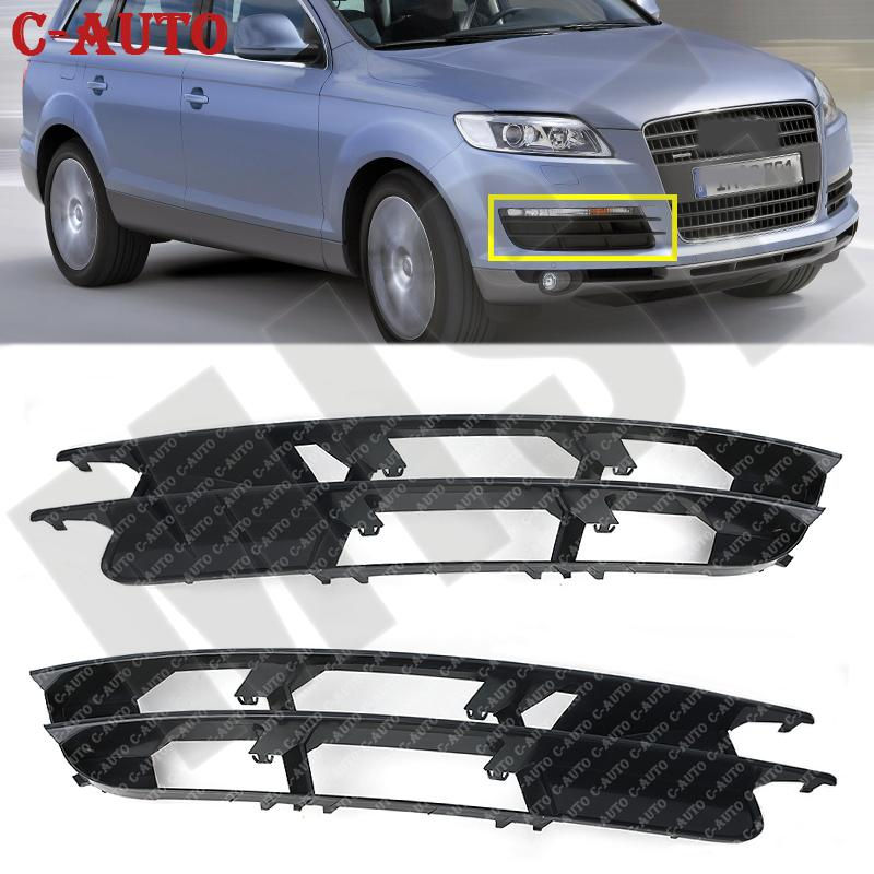 Left Right Fog Light Grille Car Front Lower Bumper Cover Grille Plastic Black 4L
