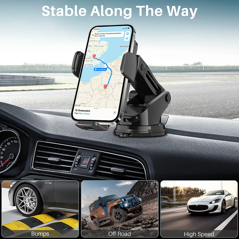Thumbnail: OWNTECH Wireless Charging Car Charger Mount, Fast Auto Clamping Car Charger Phon