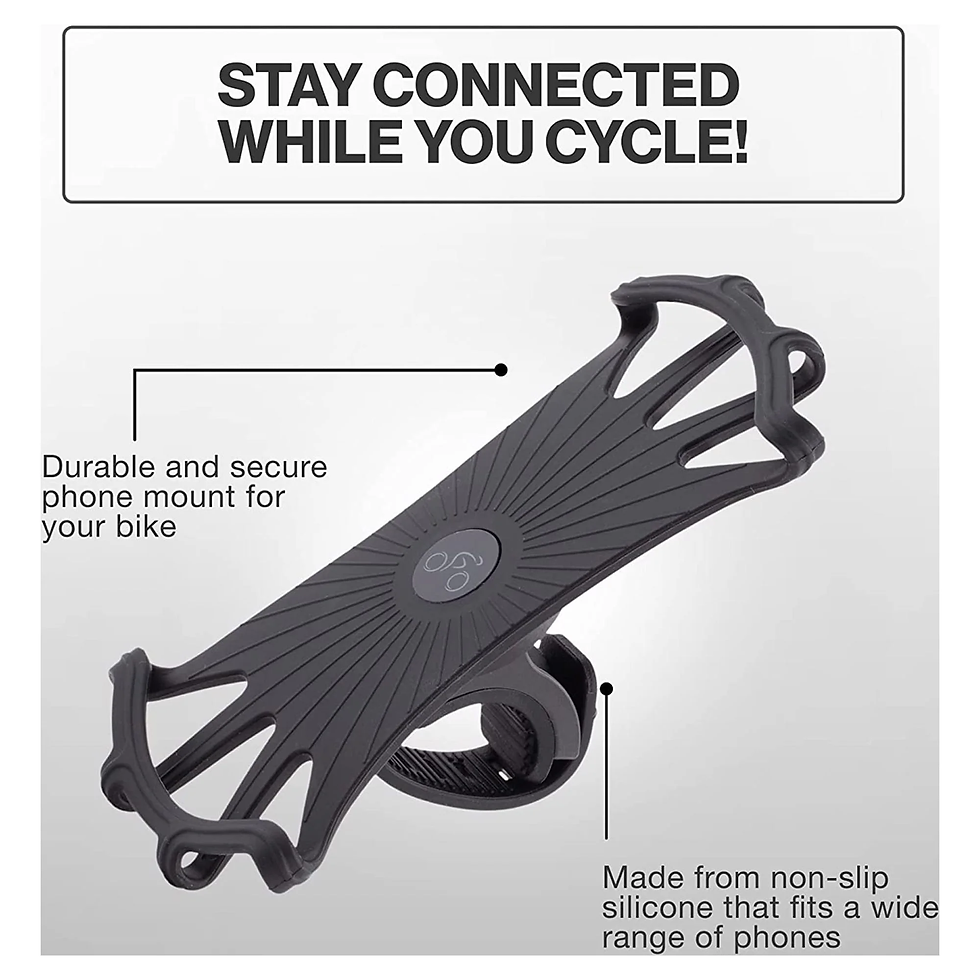 Thumbnail: Bike Phone Mount Non-Slip Bicycle Scooter Cellphone Holder Medium