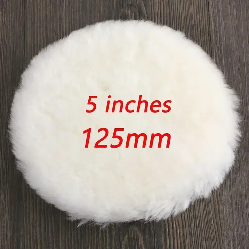 Thumbnail: 3-7Inch Wool Car Polishing Pad Set for Polisher Machine Waxing Polishing Buffing