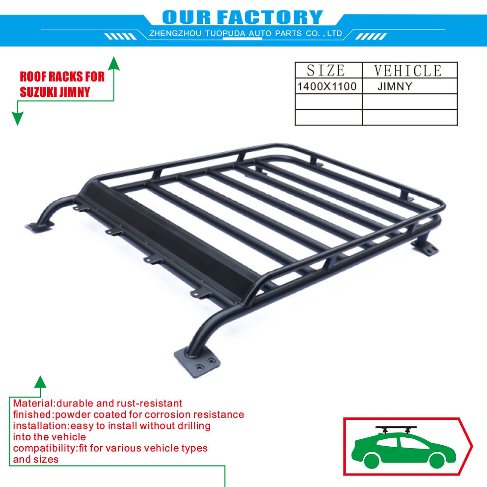 Thumbnail: ROOF RACKS Off-road Roof Rack Heavy Duty Roof Mounted Basket For SUZUKI JIMNY