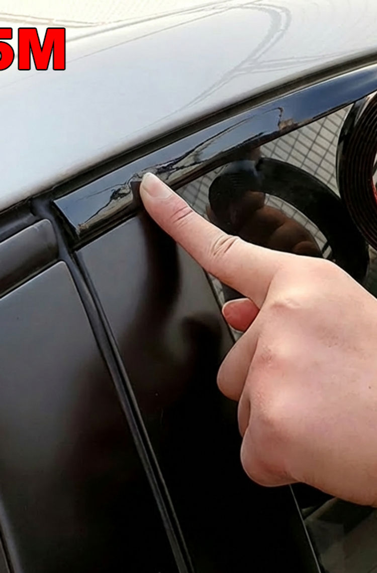 3M/5M Black Moulding Trim Car Door Protector Stickers Strip Bumper Grill Car Ant