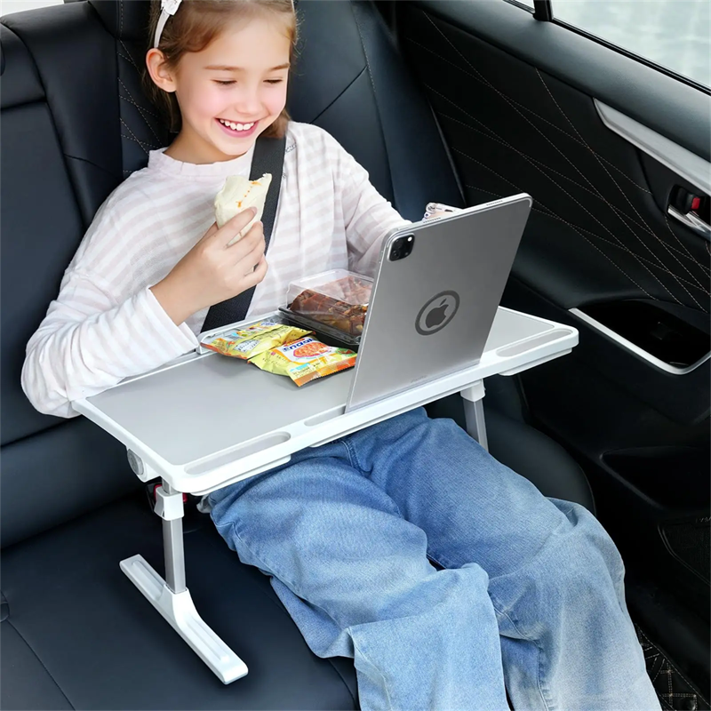 Thumbnail: Eary Large Car Seat Tray Table Foldable Travel Tray for Kids Height Adjustable C