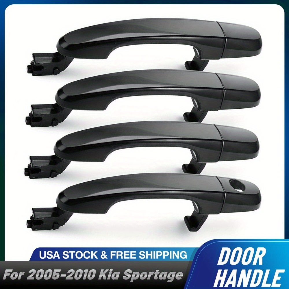 4pcs Exterior Door Handles For 2005-2010 Kia Sportage Front Rear Left Right