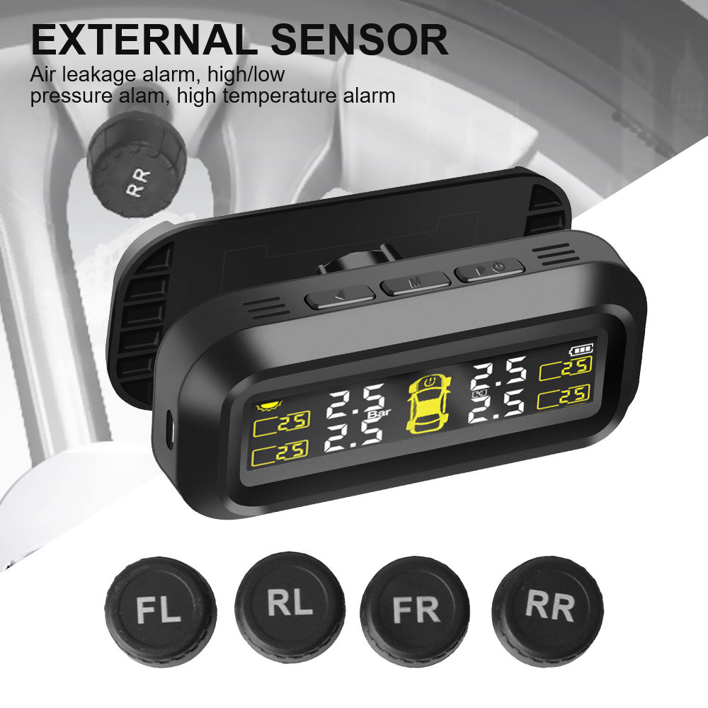 Tire Pressure Monitoring System Car Tyre Pressure Monitor Tyre Pressure Alarm Wi