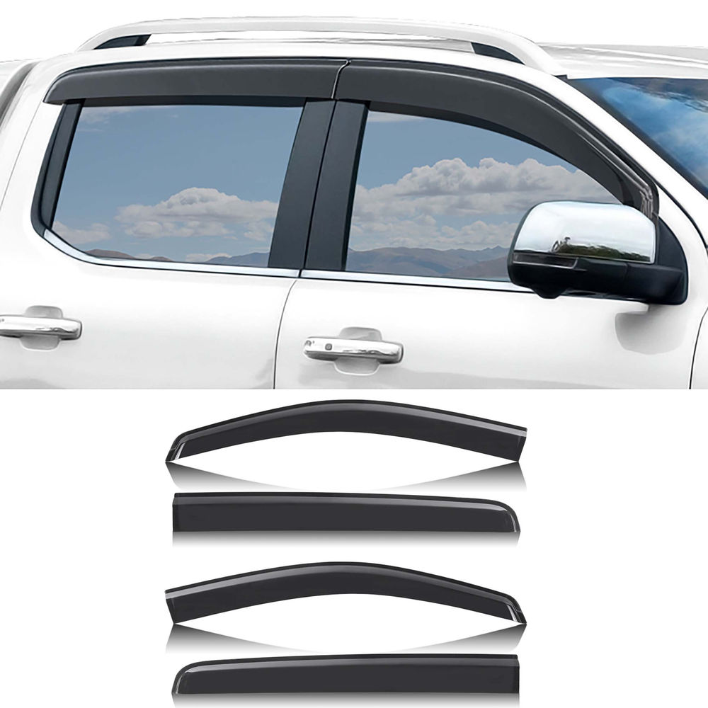 4PCS Sun Rain Guard Wind Deflector Window Visor For Volkswagen VW Amarok 2023-20