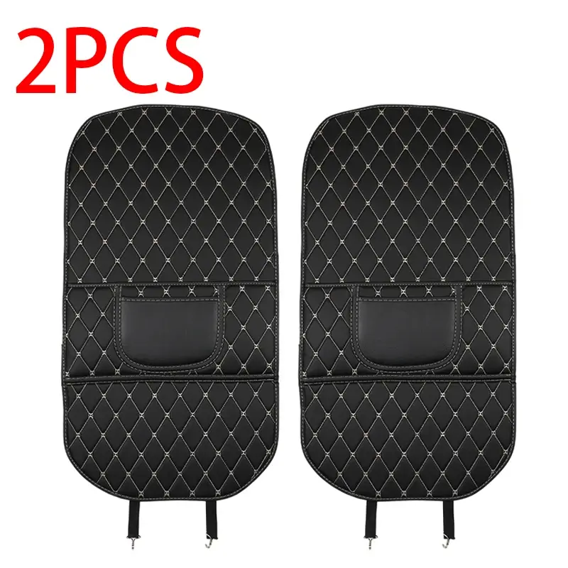 Thumbnail: PU Leather Car Seat Back Protector Pad Interior Auto Anti Kick Pads for Kids Chi