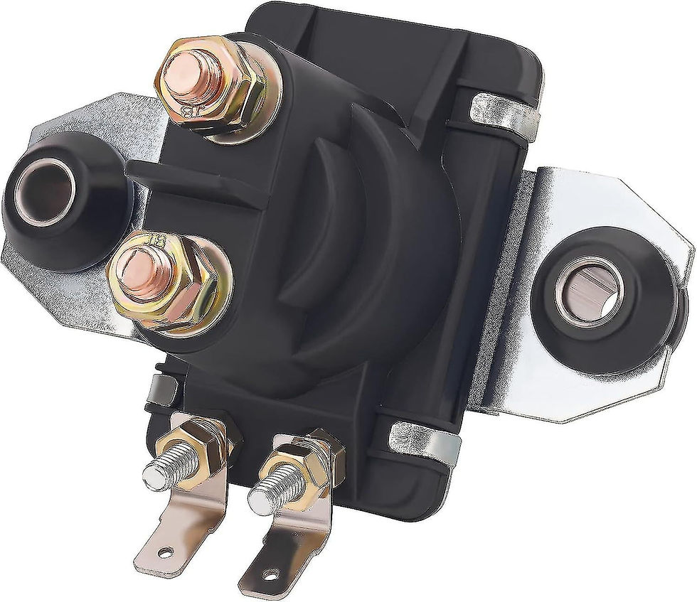 Thumbnail: Starter Relay Solenoid for 12 Volts Mercury Marine Mercury 4 Terminal 20HP ..