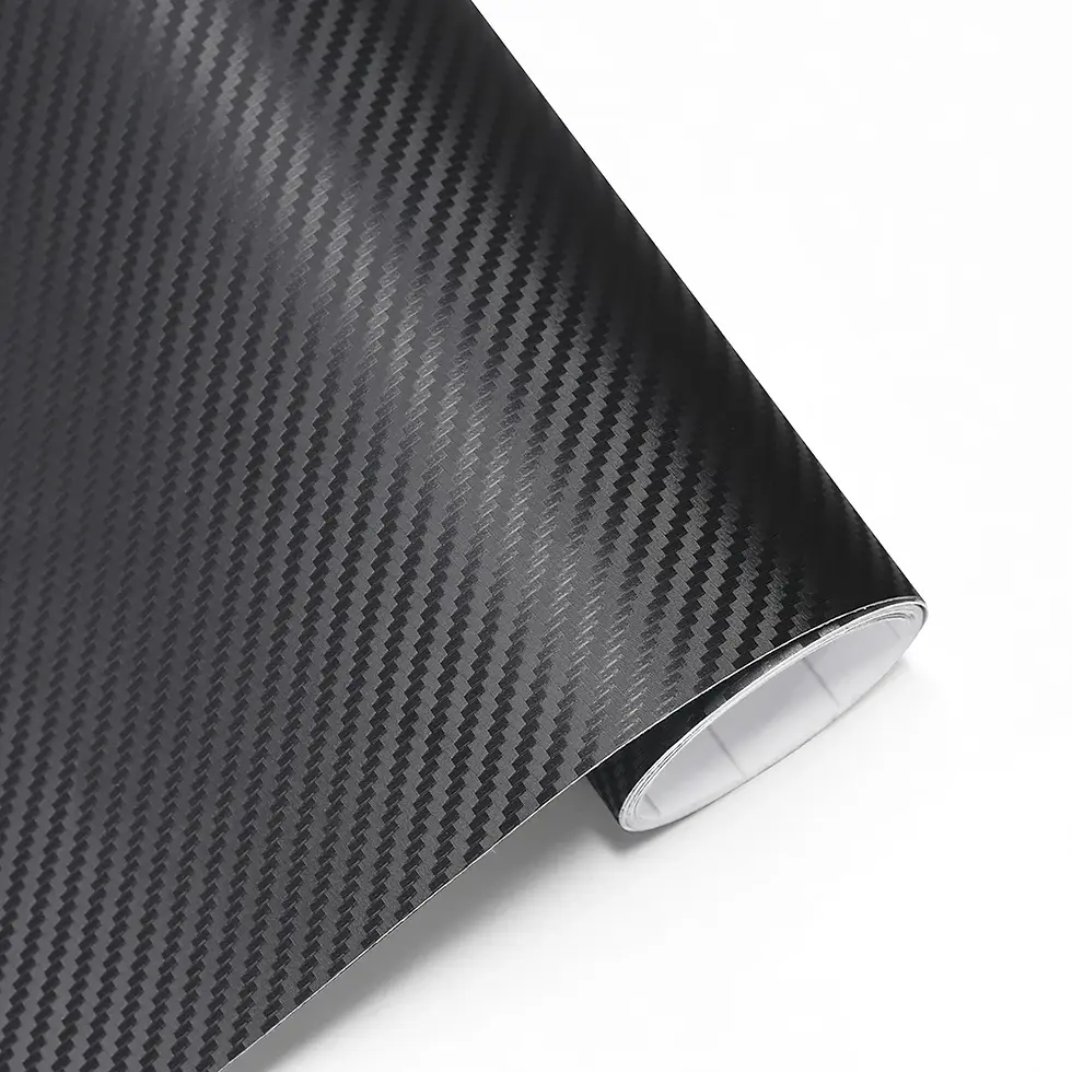 Thumbnail: 3D Carbon Fiber Texture Vinyl Wrap Decal Matte Black Films Car Vehicle Interior