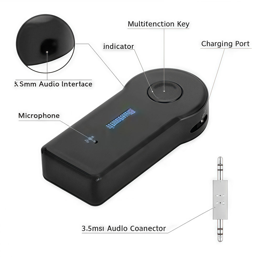 Thumbnail: 2-in-1Bluetooth5.0Transmitter&Receiver–Wireless Audio Adapter with3.5mm AUX for