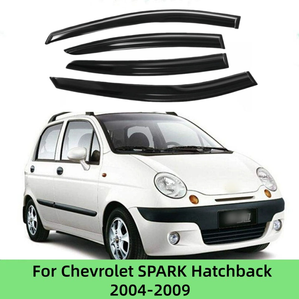 For Chevy Spark 2006 2007 2008 2009 2010 Hatchback Car Side Window Vent Visor Su