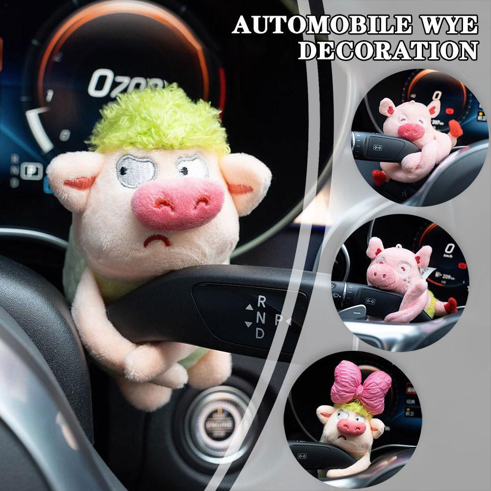 Cute Car Wiper Pig Doll Personalized Car Plush Doll Decoration Creative Gift Car