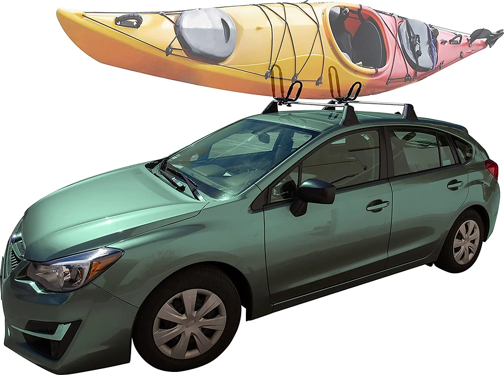 Thumbnail: Kayak Roof Rack Canoe Carrier Top J-Bar Universal Mount for SUV Truck Van Car