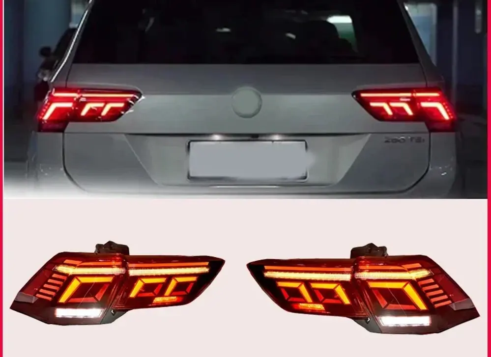 For Volkswagen Tiguan 2017-2022 LED taillight assembly dynamic signal turn signa