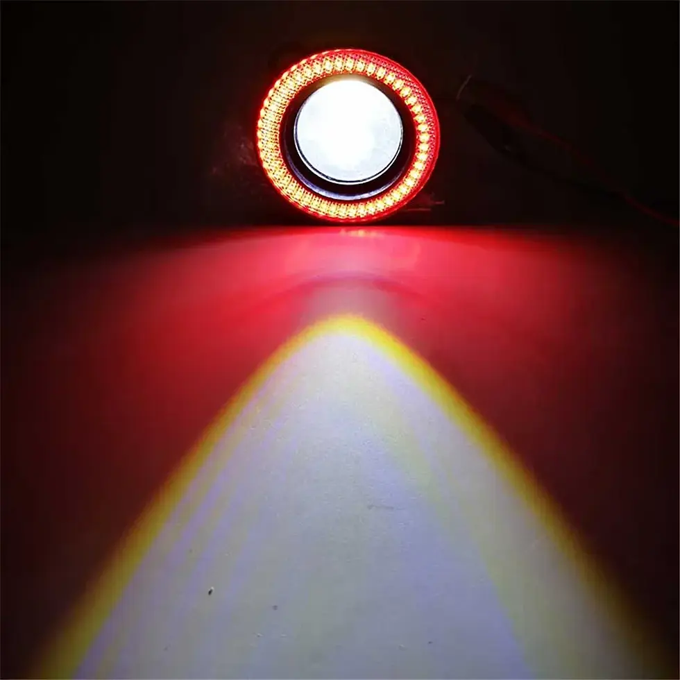 Thumbnail: 2Pcs Angel Eyes Fog Lamp 2.5" 3.0" 3.5" 64mm 76mm 89mm 12V Universal COB LED