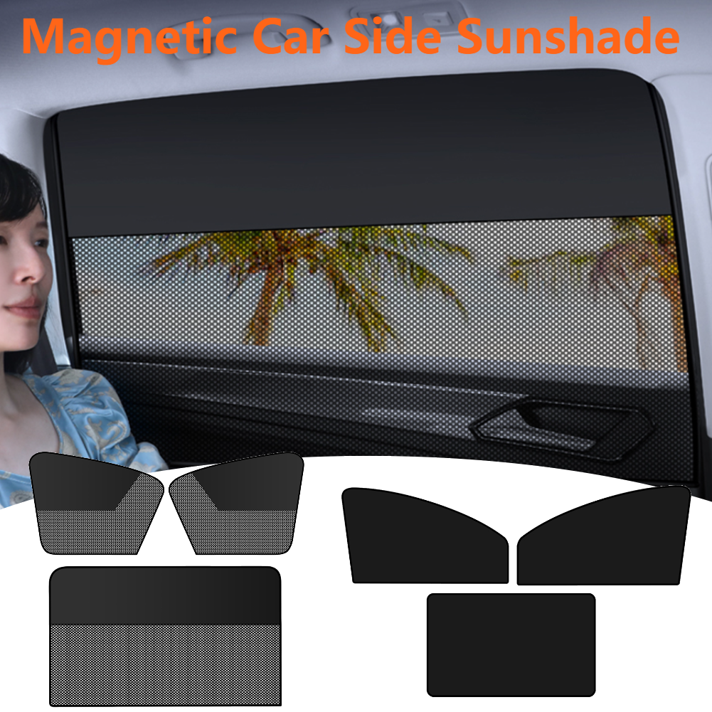 Magnetic Car Sun Shade UV Protection Car Curtain Car Window Sunshade Rear Window