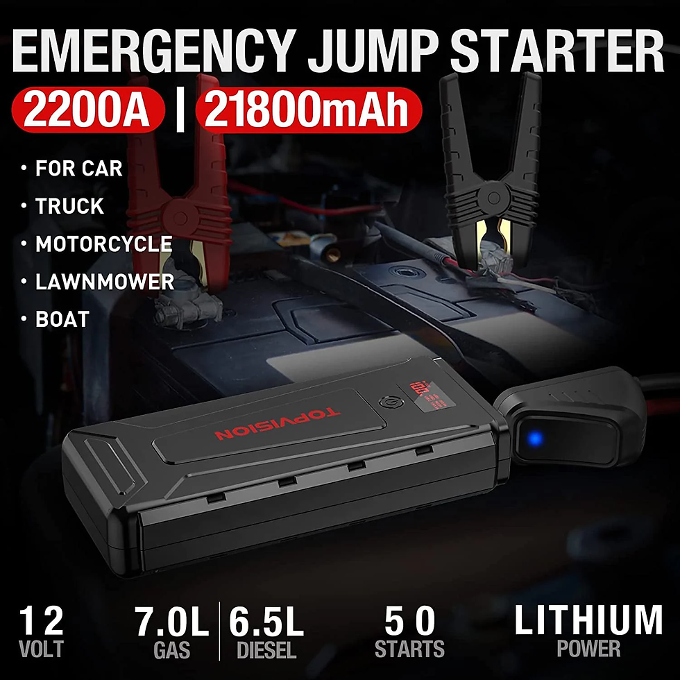 Thumbnail: TOPVISION G26 Jump Starter, 2200A Peak 21800Mah Portable Car Battery Jump Starte