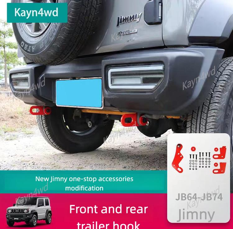 Off Road 4x4 Car Exterior Accessories Reinforced Front And Rear Tow Hooks For 20