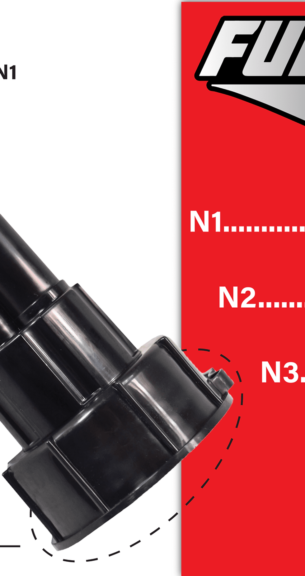 Thumbnail: Fuelworx Made In The USA Red CARB Compliant, Stackable, & Easy Pour Gas Fue..