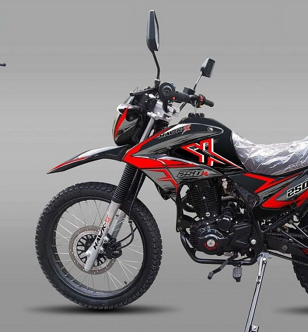 Thumbnail: RPS New Hawk X 250 Enduro Dirtbike adults youth Dual Sports 5 Speed bike - ..