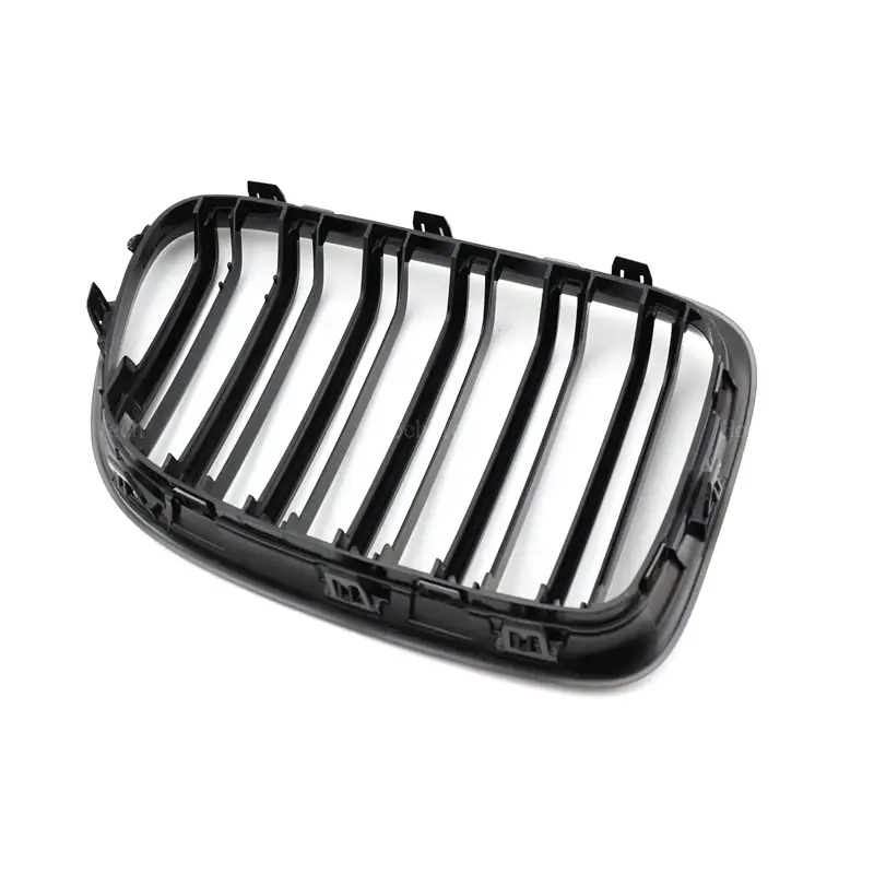 Thumbnail: New Look Car Grille Grill Front Kidney Glossy 2 Line Double Slat For BMW X1 E84