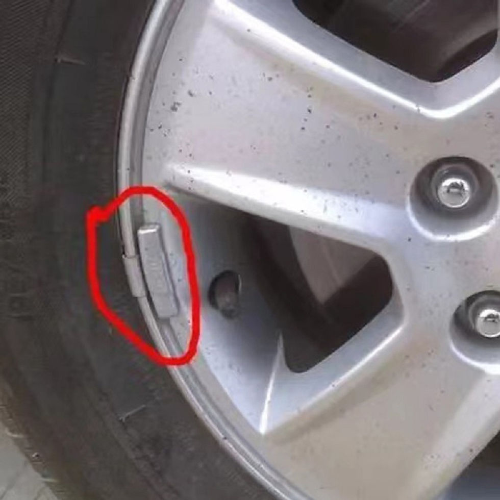 Thumbnail: Hook Wheel Balance Block Aluminum Alloy Wheel Hub Wide Counterbalance Block Deto