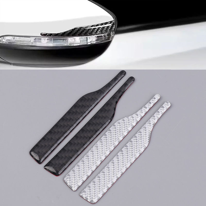 【M】2Pcs Rearview Mirror Anti-collision Strip Anti-scratch Strip Car Decoration R
