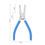 Thumbnail: 4pc Professional 7 Internal External Straight Bent Circlip Snap Ring Pliers..