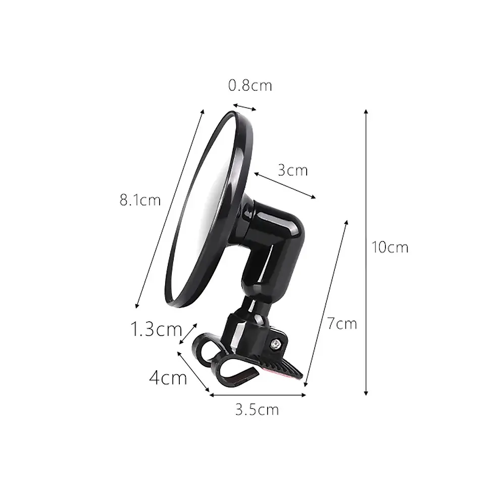 Thumbnail: Universal Angle Adjustable Car Mirrors Round Convex Blind Spot Mirror Auto Rearv