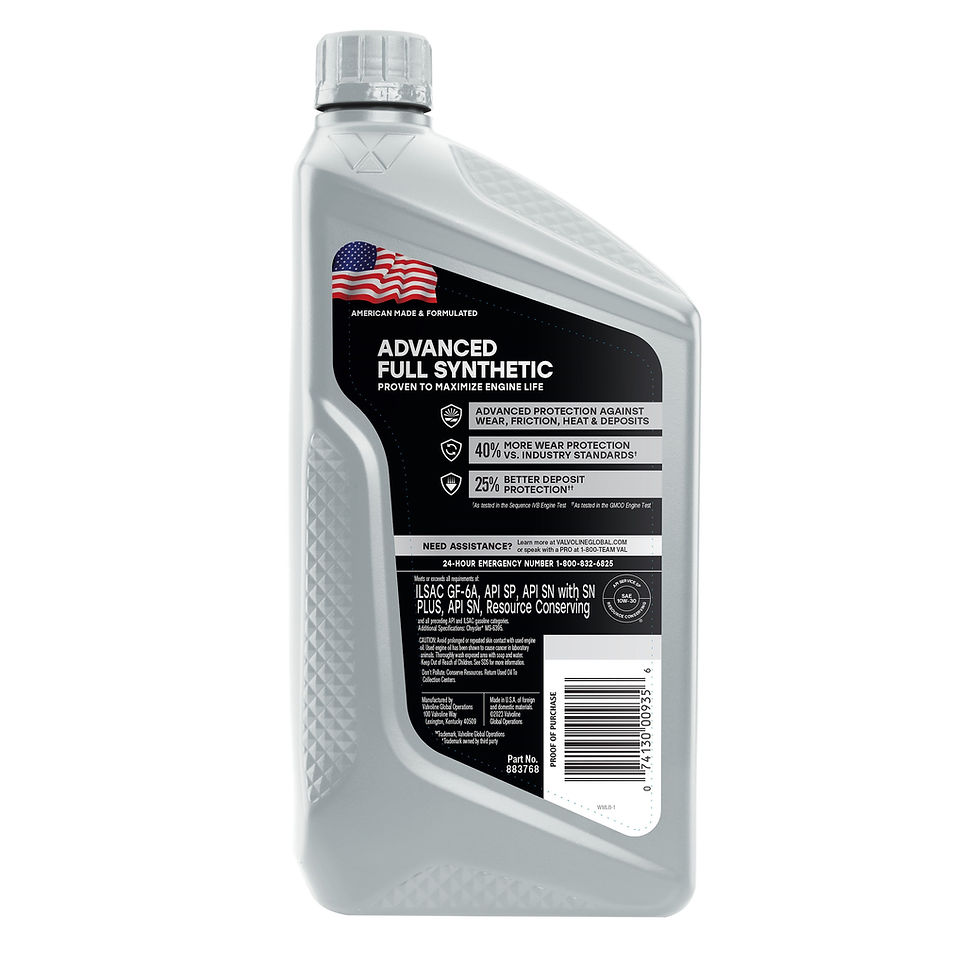 Thumbnail: Valvoline Advanced Full Synthetic 5W-20 Motor Oil 1 QT