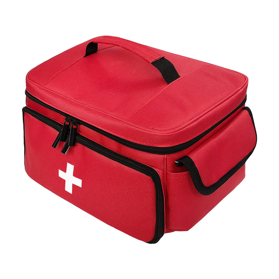 Thumbnail: Travel First Aid Kit Bag for Home Medical Carry Bag Multifunctional Storage Orga
