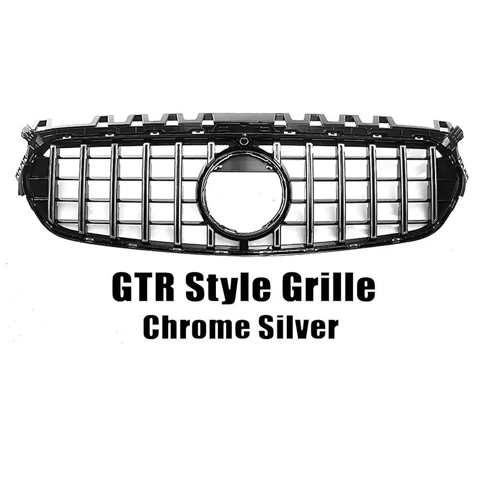 Thumbnail: XVIP Glossy Black GTR Style Front Racing Grille For Mercedes Benz B W247 B180 B2