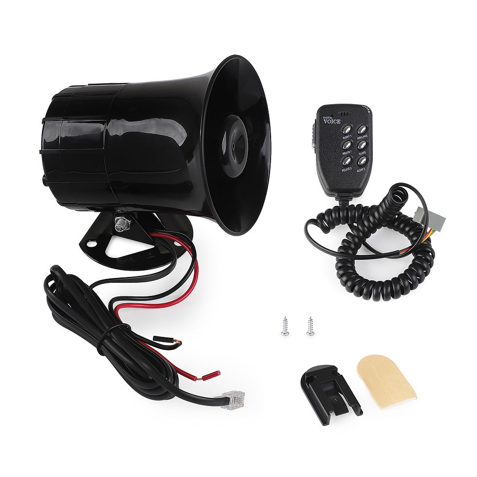 Thumbnail: 100W 6 Sound Tone Loud Horn Motorcycle Auto Car Truck Vehicle Speaker Warning Al