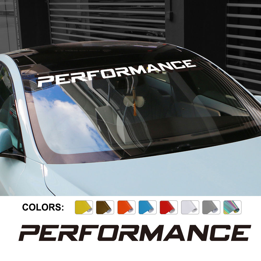 Car Front Windshield Sticker Graphics Performance Windscreen Decor Decal Vinyl D