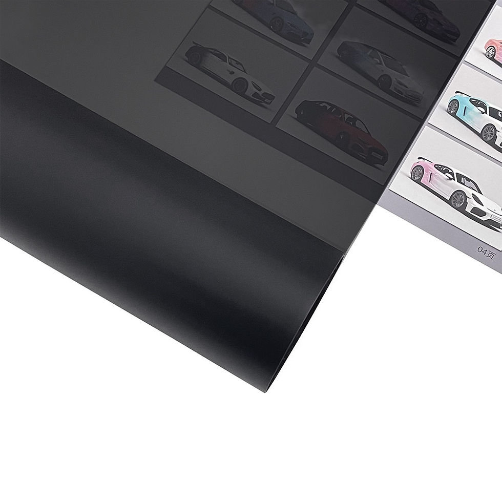 Thumbnail: Gloss Transparent Light Black Smoke PVC Film Tint Headlight Taillight Wrap Cover