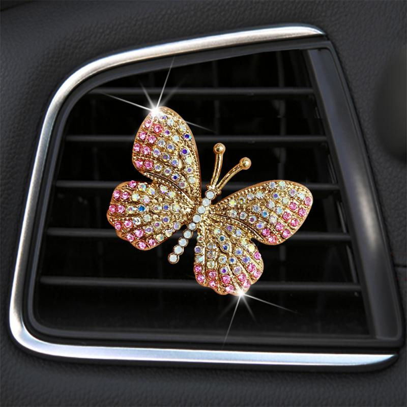 Universal Water Butterfly Auto Air Freshener Durable Exquisite Butterfly Air Con