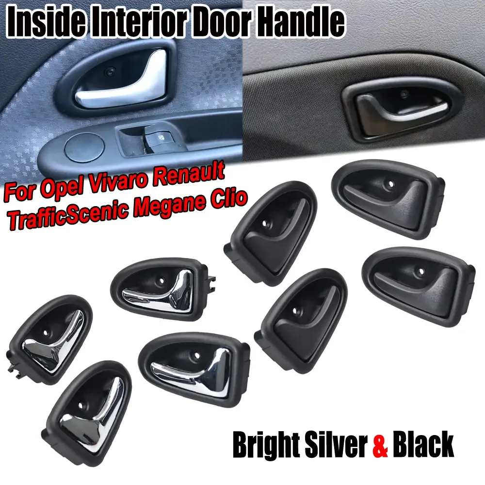 Car Inner Interior Door Handles For Renault Megane Clio Traffic Scenic Opel Viva