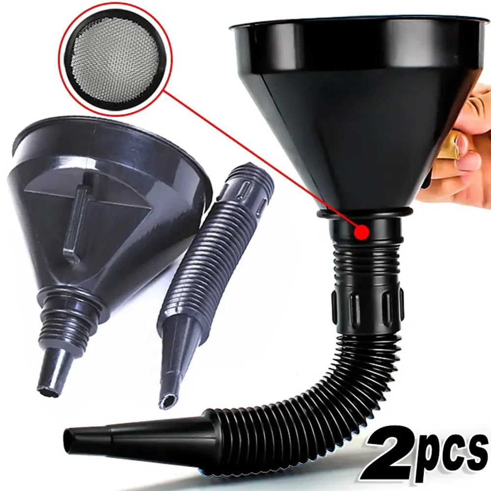 Engine Refueling Funnel with Filter for Car Motorcycle Truck Oil Gasoline Fillin