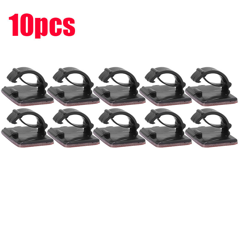 Thumbnail: 10/20PCS Car Tachograph Cable Organizer Cable Clamp Self Adhesive Wire Clip Mana